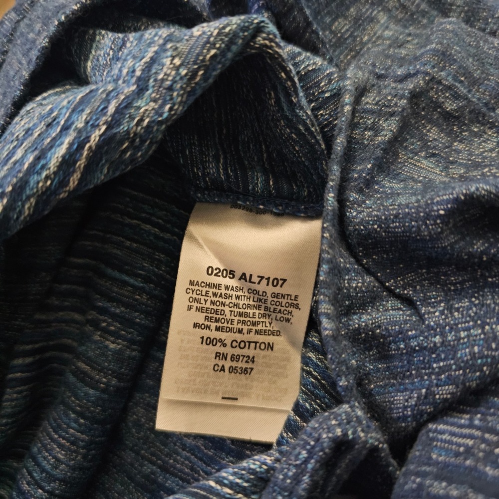 Columbia Vintage L‎ Blue Long Sleeve Button Up Shirt Top Blouse Style (AL7107) - Picture 7 of 7